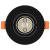 Spotlight-uri încastrate 12 buc Round GU10 Negru Ø91 mm GartenMobel Dekor