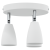 Spotlight de Plafon cu 3 Moduri Reglabile Alb GU10 GartenMobel Dekor