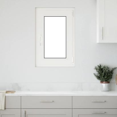 Fereastră de subsol „RISOR” 50x75 cm oscilo-batantă DIN dreapta, albă GartenMobel Dekor