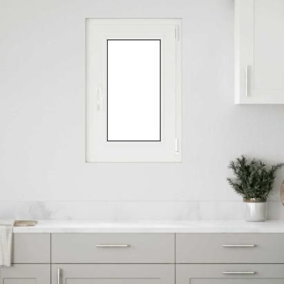 Fereastră de subsol „RISOR” 50x75 cm oscilo-batantă DIN stânga, albă GartenMobel Dekor