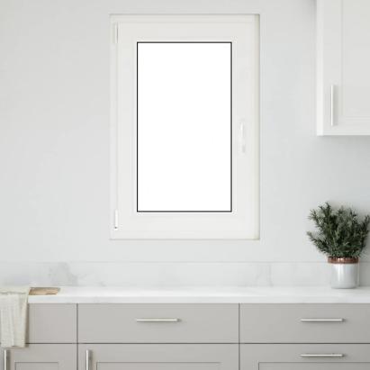 Fereastra de subsol „RISOR” 60x80 cm Rabatabil DIN Stânga Alb GartenMobel Dekor