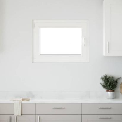 Fereastră de subsol „RISOR” 80x50 cm oscilo-batantă DIN stânga, albă GartenMobel Dekor