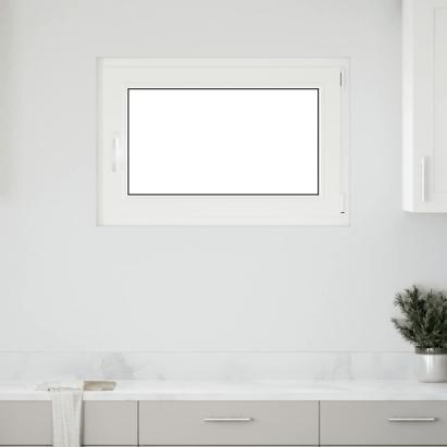 Fereastră de subsol „RISOR” 90x70 cm oscilo-batantă DIN dreapta, albă GartenMobel Dekor