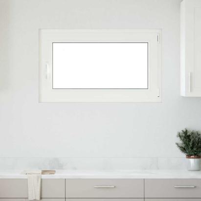 Fereastră de subsol „RISOR” 100x50 cm oscilo-batantă DIN dreapta, albă GartenMobel Dekor