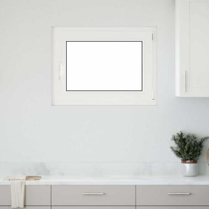 Fereastră de subsol „RISOR” 80x70 cm oscilo-batantă DIN dreapta antracit GartenMobel Dekor