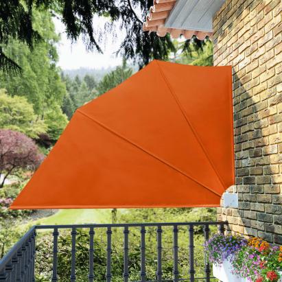 Copertină laterală pliabilă de balcon, cărămiziu, 160x240 cm GartenMobel Dekor