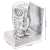 Suporturi decorative pentru cărți  2 buc Silver 7x9x11 cm Aluminiu Bufniță GartenMobel Dekor