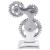 Suporturi pentru cărți 2 piese Argintiu 10x10x22 cm Aluminiu Cog GartenMobel Dekor