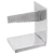 Suporturi pentru cărți  2 buc Argintii 11x14x17,5 cm Aluminiu Saw GartenMobel Dekor