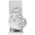 vidaxl Suporturi decorative pentru cărți 2 buc Argintiu 8x12x16,5 cm Aluminiu Câine GartenMobel Dekor