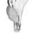 VidaXL Cap de Taur Montat pe Perete Argintiu 34x13x53 cm Aluminiu GartenMobel Dekor