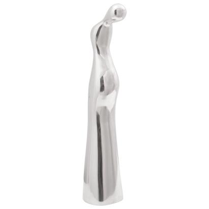 Sculptură Argintie 10x16x49 cm Aluminiu GartenMobel Dekor