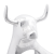 Sculptură Buldog  Argintie 22x9,5x34 cm Aluminiu GartenMobel Dekor