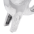 Sculptură Buldog  Argintie 22x9,5x34 cm Aluminiu GartenMobel Dekor