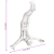 Sculptură Argintie 22x8x25 cm Aluminiu Omul căzător GartenMobel Dekor