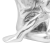 Sculptură Argintie 63x20x22 cm Aluminiu Gânditor GartenMobel Dekor