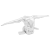 Sculptură Argintie 63x20x22 cm Aluminiu Gânditor GartenMobel Dekor