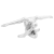 Sculptură Argintie 63x20x22 cm Aluminiu Gânditor GartenMobel Dekor