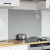 Splashback pentru bucătărie Gri deschis 80x60x0,6 cm din Sticlă securizată GartenMobel Dekor