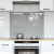 Splashback pentru bucătărie Gri deschis 80x60x0,6 cm din Sticlă securizată GartenMobel Dekor