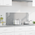 Placă de Backsplash pentru Bucătărie Gri deschis 90x40x0,6 cm din Sticlă Securizată GartenMobel Dekor