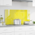 Placă backsplash bucătărie  Galben 100x50x0,6 cm Sticlă securizată GartenMobel Dekor