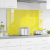 Placă backsplash bucătărie  Galben 100x60x0,6 cm din sticlă securizată GartenMobel Dekor