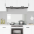 Backsplash pentru Bucătărie Transparent 110x50x0,6 cm din Sticlă Securizată GartenMobel Dekor