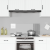 Placă backsplash bucătărie  Gri deschis 110x40x0,6 cm Sticlă temperată GartenMobel Dekor