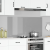 Placă de backsplash pentru bucătărie  Gri deschis 120x60x0,6 cm din sticlă securizată GartenMobel Dekor