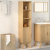 Cabinet de baie  Maro 35x30x159 cm din lemn de pin masiv GartenMobel Dekor