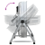 Ventilator de podea  cu roți, 3 viteze, Argintiu, Φ64 cm GartenMobel Dekor