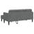 Canapea L-shaped pentru 3 persoane Gri închis 160 cm Fabricat GartenMobel Dekor