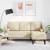 Sofa L cu 3 locuri  Crem 160 cm din țesătură GartenMobel Dekor
