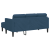 Canapea L-Form 3-Seat Albastru 160 cm Textil GartenMobel Dekor