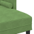 Canapea cu 3 locuri și chaise L, verde deschis, 160 cm, catifea GartenMobel Dekor