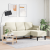 Canapea L Crem 173x131x67 cm Catifea GartenMobel Dekor