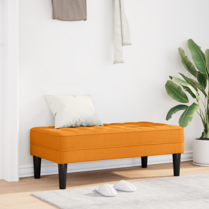 Bancă  Galben Închis 113x57x39 cm Material Textil GartenMobel Dekor