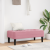 Bancă Roz 113x57x39 cm Catifea GartenMobel Dekor
