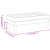 Banc Galben 113x57x39 cm Catifea GartenMobel Dekor