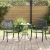 Set de 2 scaune de grădină  - Negru, din fontă și aluminiu GartenMobel Dekor