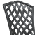 Scaune de grădină 2 buc Negru Aluminiu turnat GartenMobel Dekor