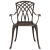 Set de 2 scaune de grădină din aluminiu turnat, bronz GartenMobel Dekor