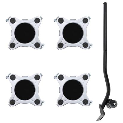 Role pentru mobilă, 4 buc., cu dispozitiv de ridicare, 15,5x15,5x5,5 cm, oțel, 1000 kg GartenMobel Dekor