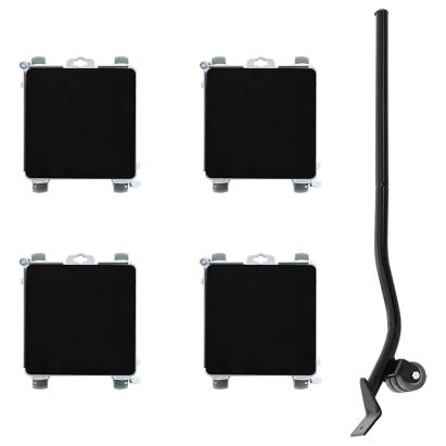 Role pentru mobilă, 4 buc., cu dispozitiv de ridicare, 17,5x16x7,5 cm, oțel, 1600 kg GartenMobel Dekor