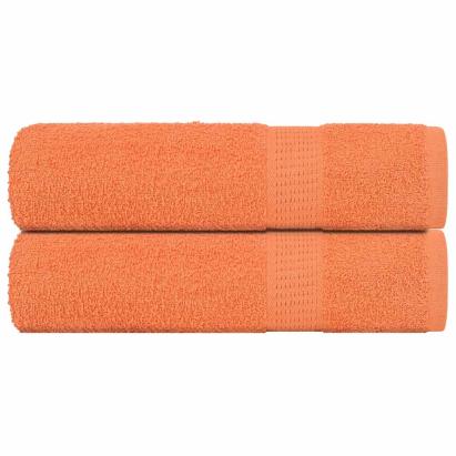 Prosoape de mână 2 buc Portocaliu 50x100cm 360 g/m² 100% bumbac GartenMobel Dekor