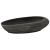 Lavoar de blat, gri și negru, 59x40x14 cm, ceramică, oval GartenMobel Dekor