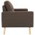 Canapea cu 2 locuri, maro, material textil GartenMobel Dekor