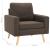Set de canapele, 2 piese, maro, material textil GartenMobel Dekor