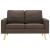Set de canapele, 2 piese, maro, material textil GartenMobel Dekor